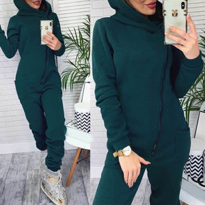 Hooded Fleece Jumpsuit