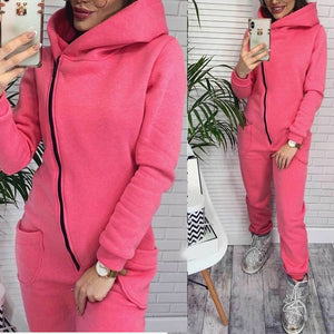 Hooded Fleece Jumpsuit